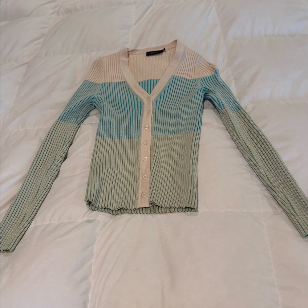 Vici Multicolor Button-Up Cardigan
